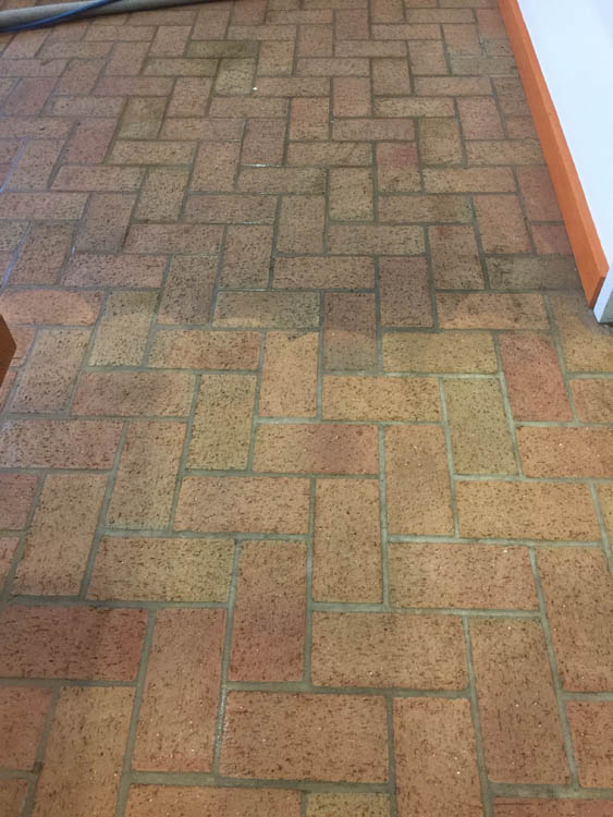 Concrete floor cleaning
