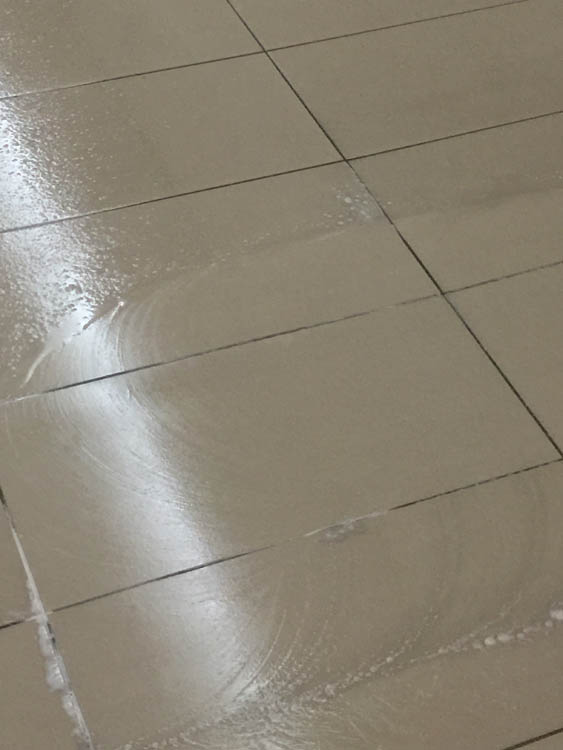 Polished Concrete floor cleaning