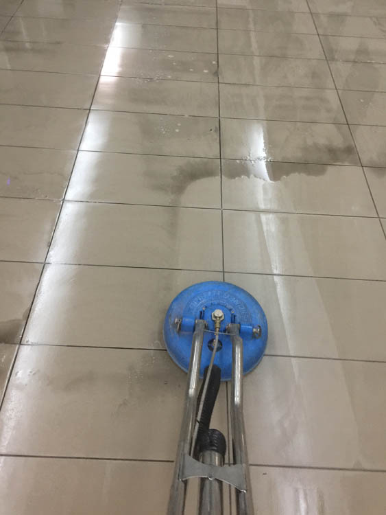 Terazzo floor cleaning